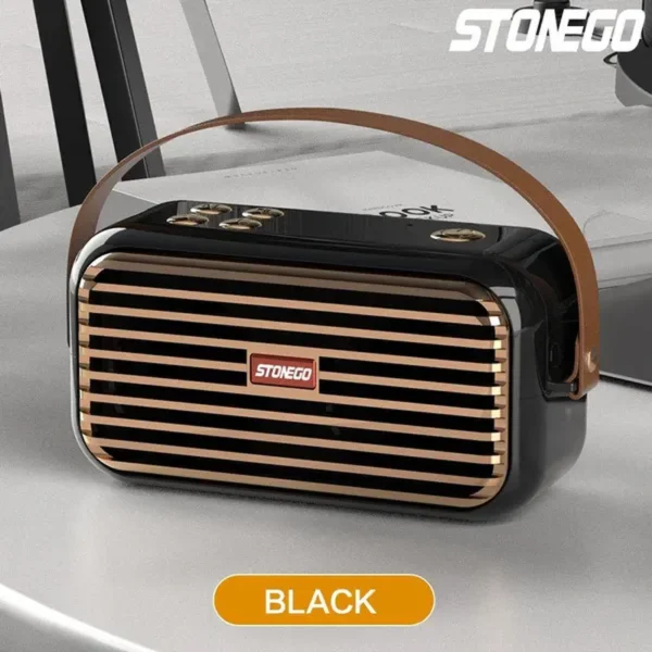 STONEGO 1PC 3D Stereo Bluetooth reproduktor X7 TWS Přenosný retro hudební duální reproduktor Bezdrátový Aux Usb De Som Outdoor Bass Soundcore Speaker