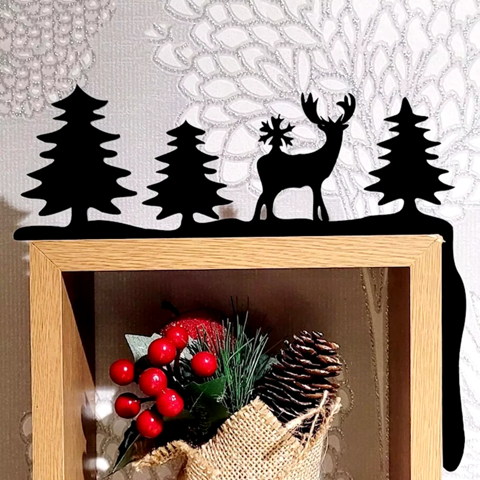 NástÄnná dekorace 1 ks VánoÄnà dekorace na dveÅe X-mas Festive Diy Stitching Creatives Home Decor Homes Decor Funny on My Door Nový Ðод Krbové vánoční dekorace