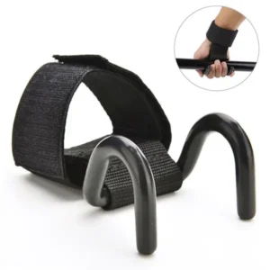 1/2PCS Fitness Weight Lifting Hook Training Gym Grips Hook Lift Barebell Dumbell Kettlbell Straps Wrist Support pro sportovní cvičení (Weight Lifting Hook )