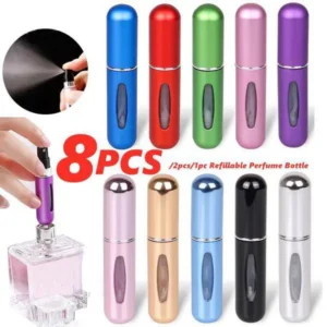 8Pcs/2Pcs/1Pc 5Ml přenosný mini plnitelný parfém jít láhev s rozprašovačem vůně čerpadlo prázdné kosmetické kontejnery rozprašovač láhev pro cestovní nástroj