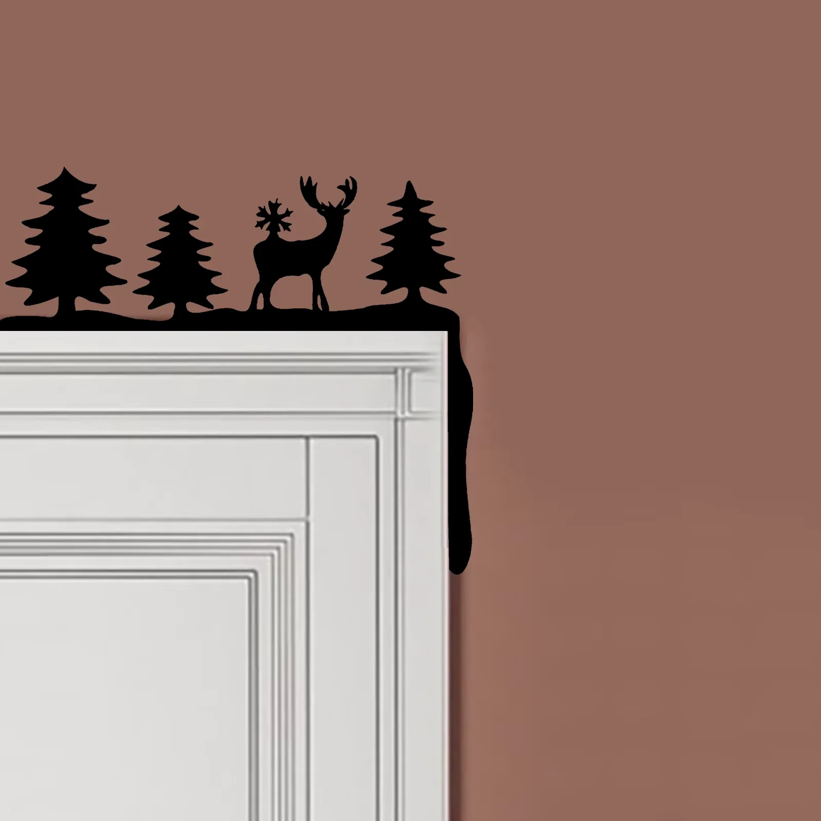NástÄnná dekorace 1 ks VánoÄnà dekorace na dveÅe X-mas Festive Diy Stitching Creatives Home Decor Homes Decor Funny on My Door Nový Ðод Dveřní rohová vánoční dekorace