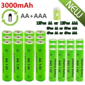 2/4/6/8/10/12/16/20/24PCS 3000Mah baterie Power Alkaline 1,5V AAA nebo 3800Mah 1,5V AA dobíjecí baterie