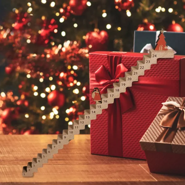 Santa Climbing Stairs