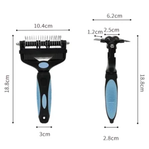 Skvělé použití 3 v 1 Pet Deshedding Brush Dog Hair Remover Pet Fur Knot Cutter Puppy Cat Comb Brushes Dogs Grooming Shedding Supplies