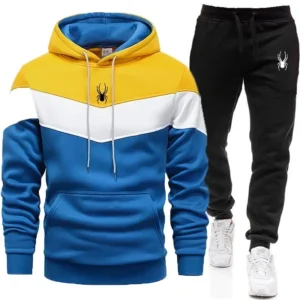 Pánské oblečení Casual Sweatshirt Suit Minimální mikiny pro muže Denní Tricolor Hoodies Hot High Quality 2024 Sportovní tepláková souprava Jogging