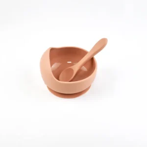 Praktická silikonová dětská miska Self Feeding Training Snail Bowl Infant anti Drop Sucker Set s lžící Set Dětské krmení nádobí