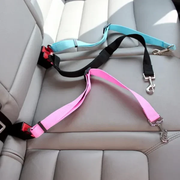 1Pcs/ Pet Dog Cat Car Seat Belt SafetyDog Accessories Nastavitelný postroj Vodítko Vodítko Malé Střední Cestovní Klip Štěně Obojky Vodítko Pet Supplies