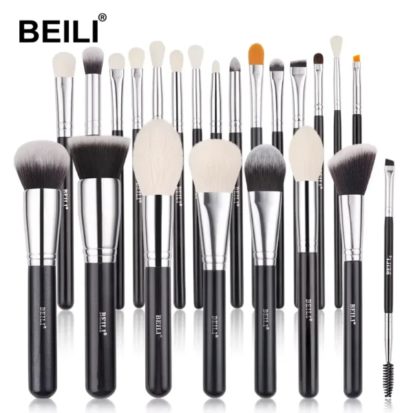 Beauty Makeup Brushes Set Profesionální přírodní štětce z kozích chlupů Foundation Makeup Powder Contour Eyeshadow Make up Brushes