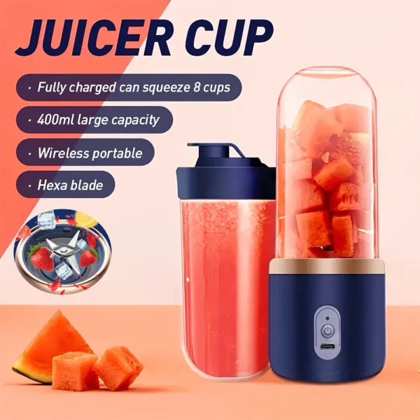 400 + 400 ml stojanový mixér Smoothie Maker Shaker Fitness Chopper Multifunkční kuchyňský robot Mixer Milk Shaker