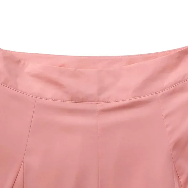 Dámské módnà pÅÃležitostné vysoký pas Å¡iroká noha módnà jednoduché kalhoty Dámy jednobarevné volné Straigh kalhoty ženské dlouhé kalhoty Kalhoty se širokou nohavicí