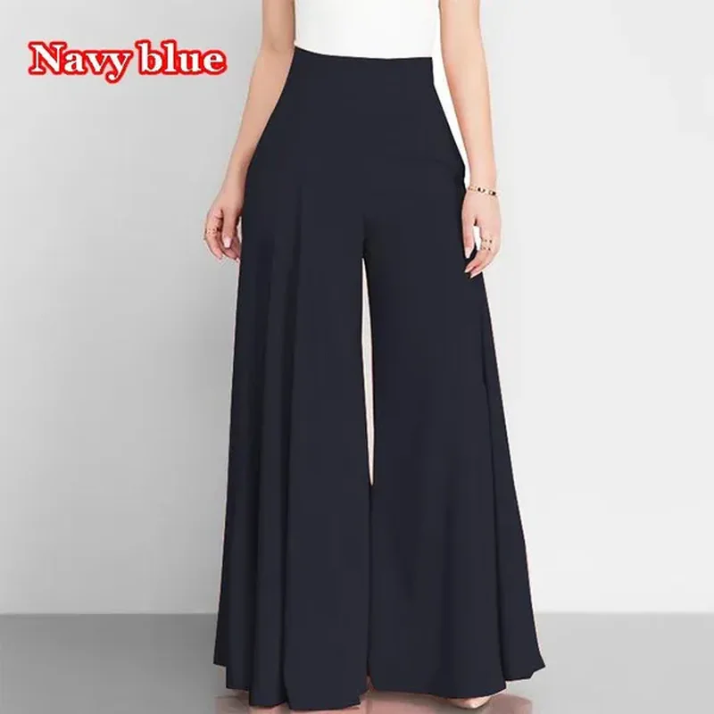 Dámské módnà pÅÃležitostné vysoký pas Å¡iroká noha módnà jednoduché kalhoty Dámy jednobarevné volné Straigh kalhoty ženské dlouhé kalhoty Dámské módní příležitostné vysoký pas široká noha módní jednoduché kalhoty Dámy jednobarevné volné Straigh kalhoty ženské dlouhé kalhoty